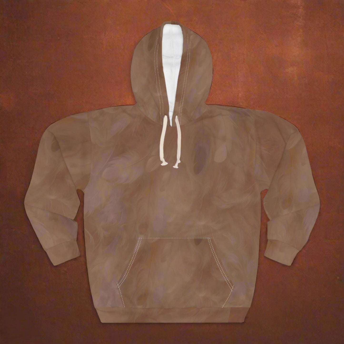 Feathered Mocha Hoodie